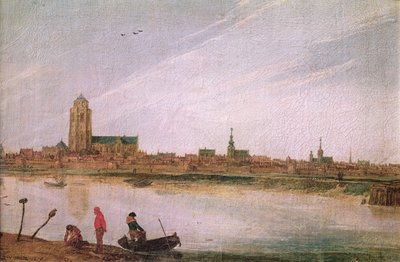 Zicht op Zierikzee, 1618 door Esaias van de Velde